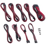 Cablemod PRO ModMesh RT-Series Cable Kit, Kabelmanagement carbon/rot, 13-teilig