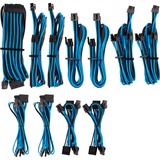 Corsair Netzteilkabel Premium Pro-Kit Typ 4 Gen 4, 20-teilig blau/schwarz, mit Einzelummantelung