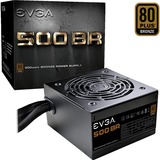 EVGA 500 BR, 80+ BRONZE 500W, PC-Netzteil schwarz, 2x PCIe, 500 Watt