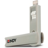 Lindy USB Typ C Port Schloss, Sicherheit weiß