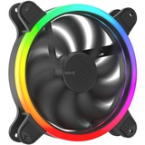 SilentiumPC Corona HP EVO ARGB 140 MM, Gehäuselüfter schwarz, Einzellüfter ohne Controller