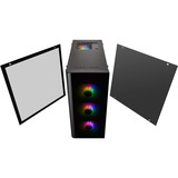 Thermaltake View 21 Tempered Glass RGB Plus Edition, Tower-Gehäuse schwarz, Window-Kit