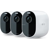 Arlo Essential Spotlight, Überwachungskamera weiß/schwarz, WLAN, Full HD, 3er Pack
