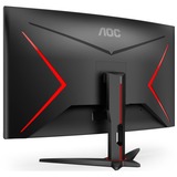 AOC C32G2ZE/BK, Gaming-Monitor 80 cm (32 Zoll), schwarz/rot, FullHD, VA, Curved, AMD Free-Sync, 240Hz Panel