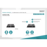 Digitus Professional 4K HDMI Extender über CAT/IP, HDMI Verlängerung schwarz, Empfängereinheit