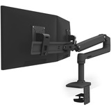 Ergotron LX Dual Direct Monitor Arm, Monitorhalterung schwarz