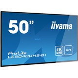 iiyama LE5040UHS-B1, Public Display schwarz, HDMI, Android, DVI, VGA, 4K