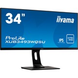 iiyama XUB3493WQSU-B1, Gaming-Monitor 87 cm(34 Zoll), schwarz, AMD Free Sync, UWQHD, IPS