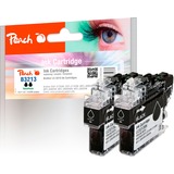 Peach Tinte Doppelpack schwarz PI500-255 kompatibel mit Brother LC-3213BK