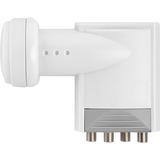 goobay Quattro Universal LNB 0,1dB weiß/grau