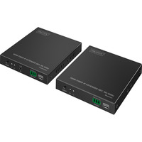 Digitus HDMI Fiber IP Extender Set, HDMI Verlängerung schwarz, 4K/60Hz
