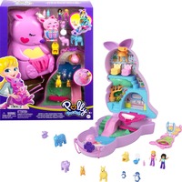 Mattel Polly Pocket Mini-Spielzeug Mama und Joey Känguru Tasche mit 2 Puppen, Spielfigur
