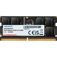 ADATA SO-DIMM 32 GB DDR5-5600  , Arbeitsspeicher schwarz, AD5S560032G-S, Premier Tray