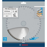 Bosch PRO Multi Material Kreissägeblatt, Ø 210mm, 80Z Bohrung 30mm, für Kapp- & Gehrungssägen