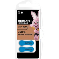 Duracell Hearing Aid 675, Batterie 6 Stück, Größe 675