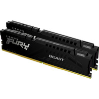 Kingston FURY DIMM 64 GB DDR5-5600 (2x 32 GB) Dual-Kit, Arbeitsspeicher schwarz, KF556C40BB2K2-64, Beast, INTEL XMP, AMD EXPO