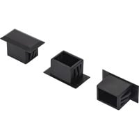 Digitus Blindstopfen für LC Duplex, Schutzkappe schwarz, 100 Stück