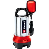 EINHELL Schmutzwasserpumpe GC-DP 6315 N, Tauch- / Druckpumpe rot/edelstahl, 630 Watt