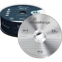 MediaRange BD-R 25 GB, Blu-ray-Rohlinge 6-fach, 25 Stück