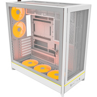 Montech HS02 PRO, Tower-Gehäuse weiß, Tempered Glass x 2