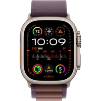 Apple Watch Ultra 2, Smartwatch dunkelblaugrau, 49 mm, Alpine Loop, Titangehäuse, Cellular