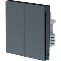 Aqara Smart Wall Switch H1 - zwei Wippen mit Neutralleiter, Schalter grau