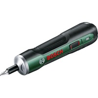 Bosch Akkuschrauber PushDrive 3,6Volt grün, mit 10-teiligem Schrauberbit-Set