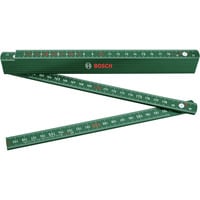 Bosch Heimwerken & Garten Holzgliedermaßstab 2m Zollstock, Messlatte grün