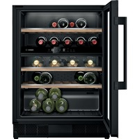 Bosch KUW21AHG0 Serie | 6, Weinkühlschrank schwarz, 2 Temperaturzonen