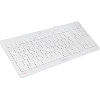 CHERRY STREAM KEYBOARD TKL, Tastatur weiß/grau, DE-Layout, SX-Scherentechnologie
