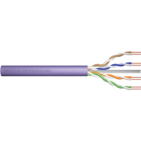 Digitus Professional Cat.6 U/UTP Verlegekabel simplex, Cca violett, 305 Meter Easy Pull Box