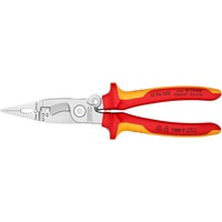 KNIPEX Elektro-Installationszange VDE 13 96 200 schlanke Bauform, geschraubtes Gelenk, VDE-geprüft