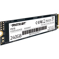 Patriot P310 240 GB, SSD PCIe 3.0 x4, NVMe 1.3, M.2 2280