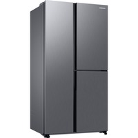 SAMSUNG RH69B8920S9/EG RS8000, Side-by-Side edelstahl/silber, Food Showcase Tür, Beverage Center, Festwasseranschluss