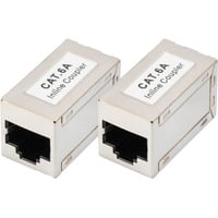 Digitus CAT 6A Modulare Kupplung, geschirmt, 2 Stück, Keystone-Modul 