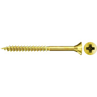 fischer Spanplattenschraube ClassicFast II 4,5x40 Senkkopf PZ 500 Stück, mit Teilgewinde