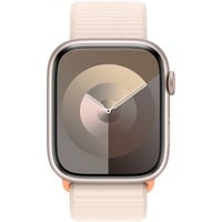Apple Watch Series 9, Smartwatch Polarstern, Aluminium, 45 mm, Sport Loop, Cellular