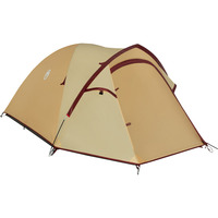 Coleman Darwin 3 Plus Summer, Zelt beige/dunkelrot