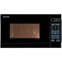 SHARP R242BKW, Mikrowelle schwarz