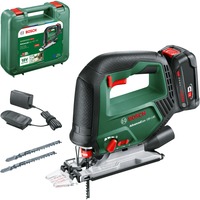 Bosch Akku-Stichsäge AdvancedSaw 18V-140, 18Volt grün, Li-Ionen Akku 2,0Ah, Koffer, POWER FOR ALL ALLIANCE