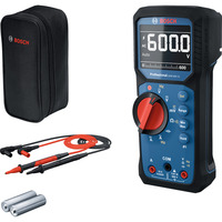 Bosch Digitales Multimeter GDM 600-15 Professional, Messgerät blau/schwarz, 2x Batterien, Tasche