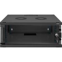 Digitus Wandgehäuse, SOHO, unmontiert - 540x400 mm (BxT) , IT-Schrank schwarz, 4 Höheneinheiten