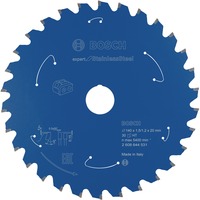 Bosch Kreissägeblatt Expert for Stainless Steel, Ø 140mm, 30Z Bohrung 20mm, für Akku-Handkreissägen