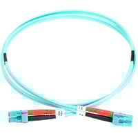 Digitus LWL Patchkabel, Duplex, LC > LC Stecker, Multimode OM3 türkis, 7 Meter