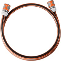 GARDENA Anschlussgarnitur Comfort FLEX 13mm (1/2"), Schlauch schwarz/orange, 1,5 Meter