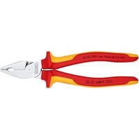 KNIPEX Kraft-Kombizange 02 06 200 Mit Greifzonen für Flach- und Rundmaterial
