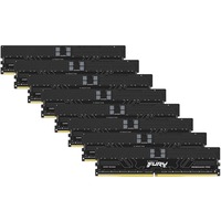 Kingston FURY DIMM 128 GB DDR5-6400 (8x 16 GB) Octa-Kit ECC, Arbeitsspeicher schwarz, KF564R32RBEK8-128, Renegade Pro, Registred, INTEL XMP, AMD EXPO