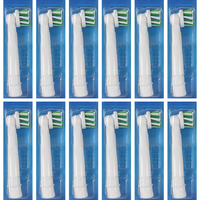 Braun Oral-B Pro CrossAction Aufsteckbürsten 12er weiß, Frustfreie Umverpackung