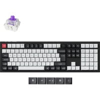 Keychron Q6 HE, Gaming-Tastatur schwarz/holz, DE-Layout, Gateron Double-Rail Magnetic Nebula, Aluminiumrahmen
