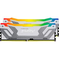 Kingston FURY DIMM 48 GB DDR5-8800 (2x 24 GB) Dual-Kit, Arbeitsspeicher silber/weiß, KF588CU42RWAK2-48, Renegade RGB, INTEL XMP